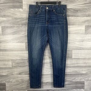 Seven7 Jeans Womens‎ 12 Blue Dark Wash Ultra High Rise Skinny Stretch Staple